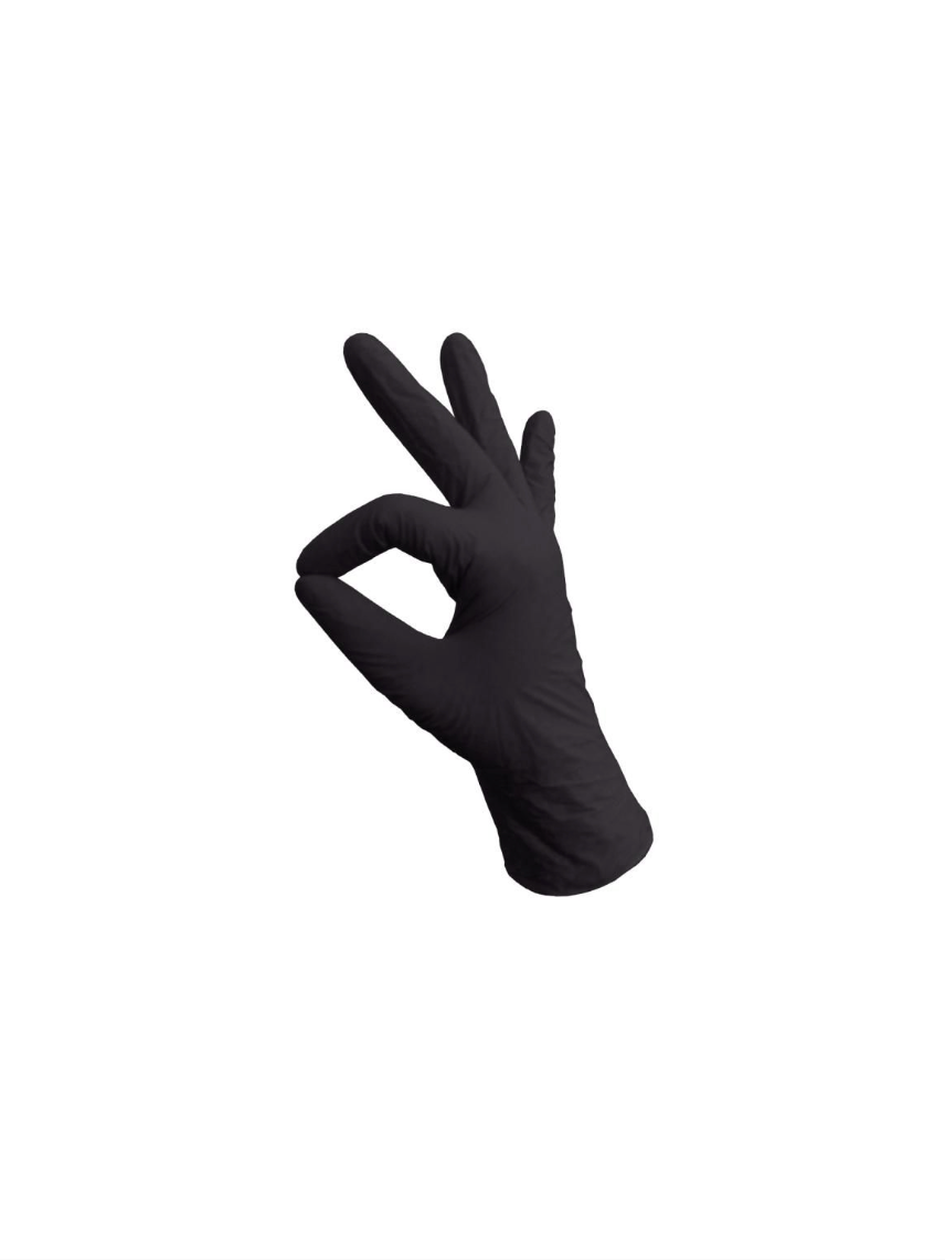 Nitrile gloves black